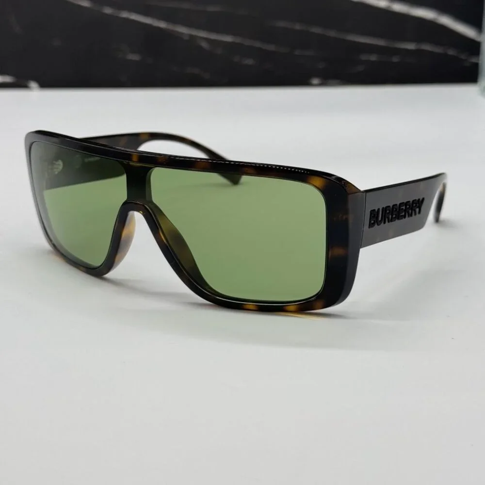 NEW BE4401U 3002/2  BURBERRY DARK HAVANA/GREEN MEN BURBERRY SUNGLASSES